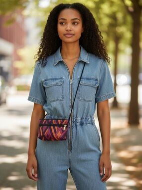 Danny K handcrafted tapestry handbag